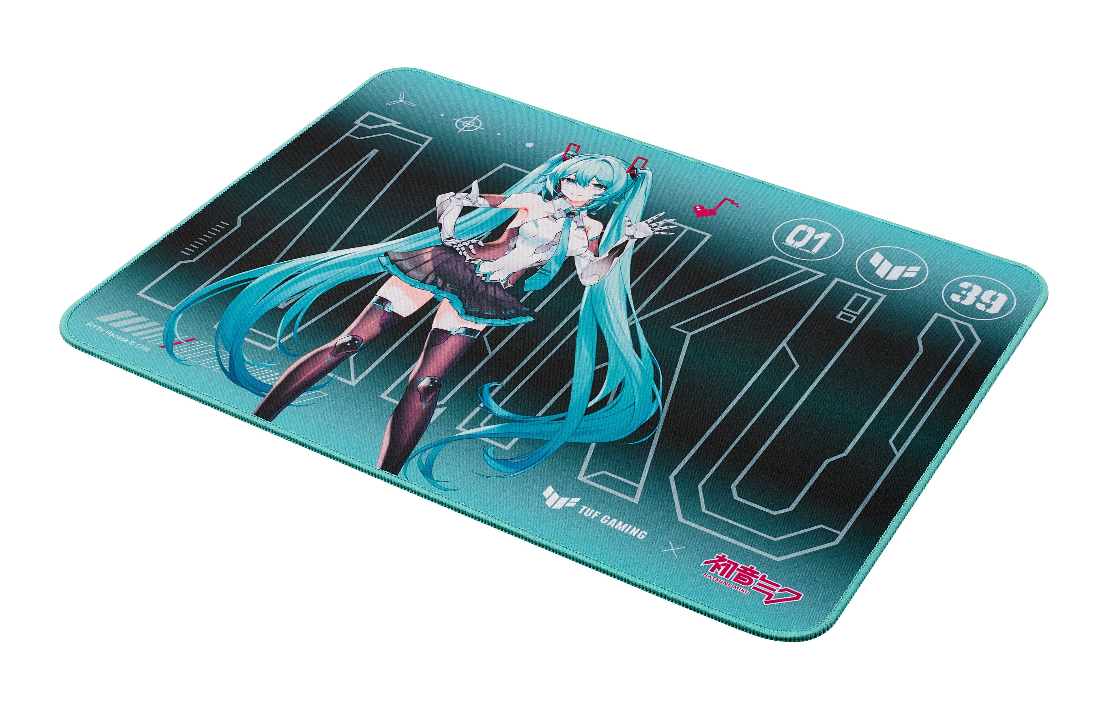 ASUS TUF Gaming P1 Hatsune Miku Edition Gaming mouse pad Turquoise