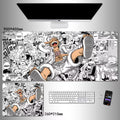 Smooth cloth mouse pad, washable desk mat, gaming computer keyboard pad