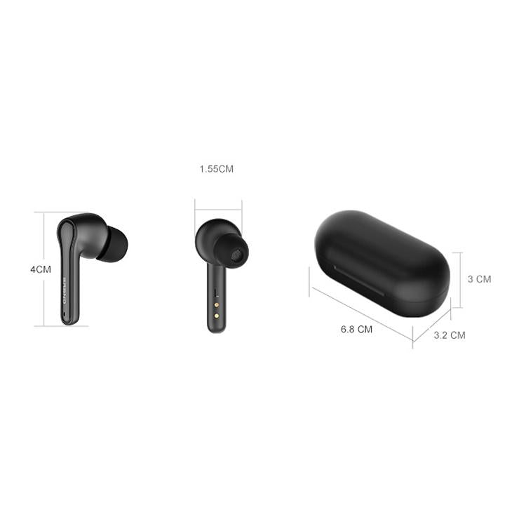 NNEIDS Low Latency Bluetooth 5.0 Gaming Earphones - Ete-52 Tws In-Ear - Black