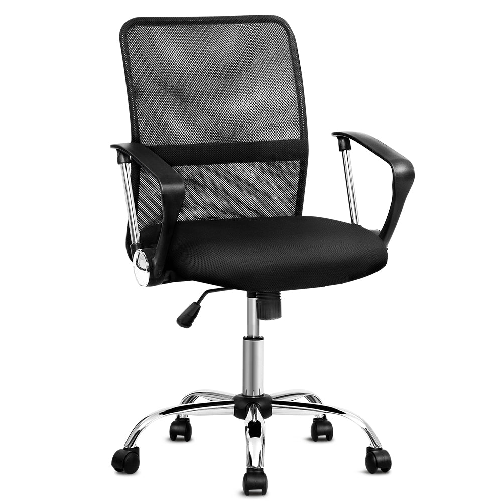 NNEDSZ Office Chair Gaming Chair Computer Mesh Chairs Executive Mid Back Black