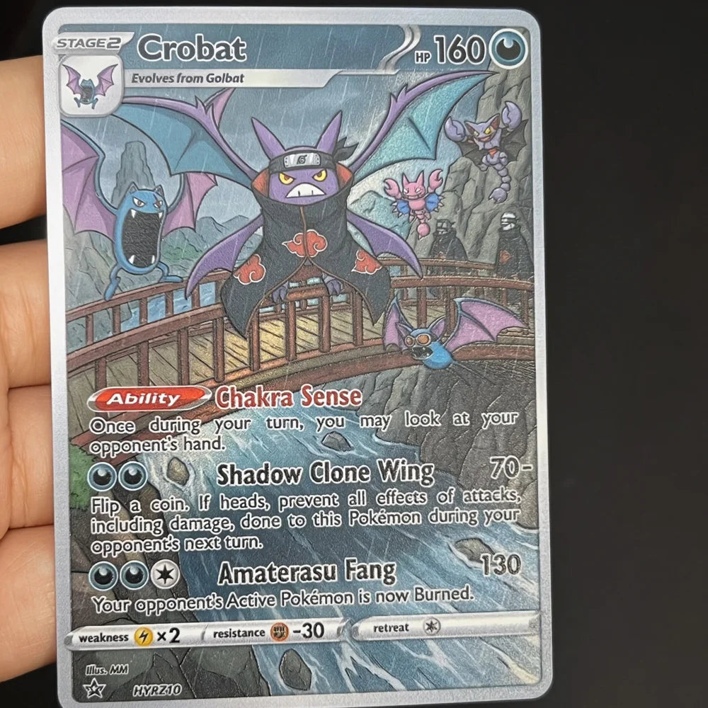 Pokemon Collection Cards Game Gift 5Pcs Toys PTCG Scizor Crobat Decidueye Ninjask Aerodactyl Style Flash Card Battle Pokemon