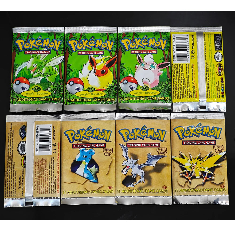 Pokemon Cards 36Packs 1ST Edition Classic Base Set Proxy Cards PKM Games Board Games Whole Set Card Collection Toys Gifts New