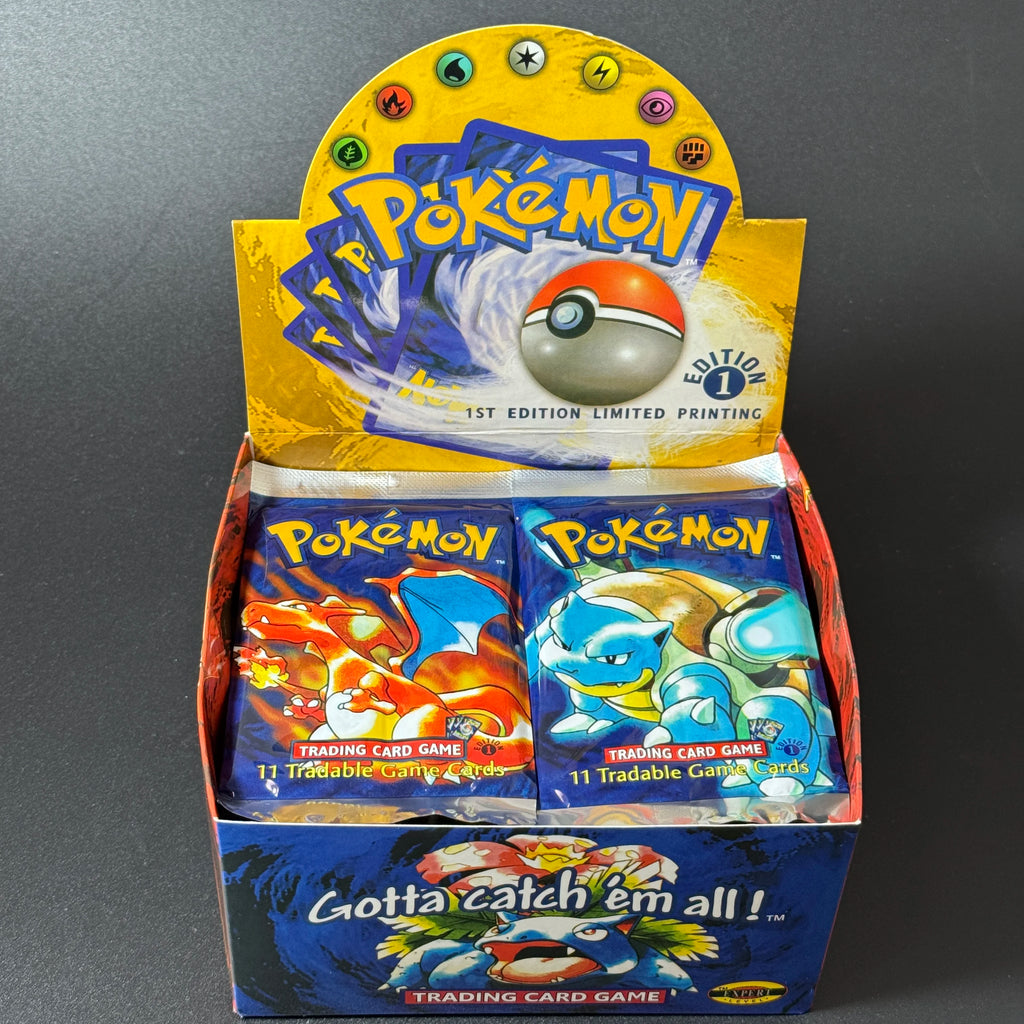 Pokemon Base Set Booster Packs PTCG English Classic 1st Old Edition Proxy Charizrd Blastoise Venusaur Collectible Toy Gift Cards