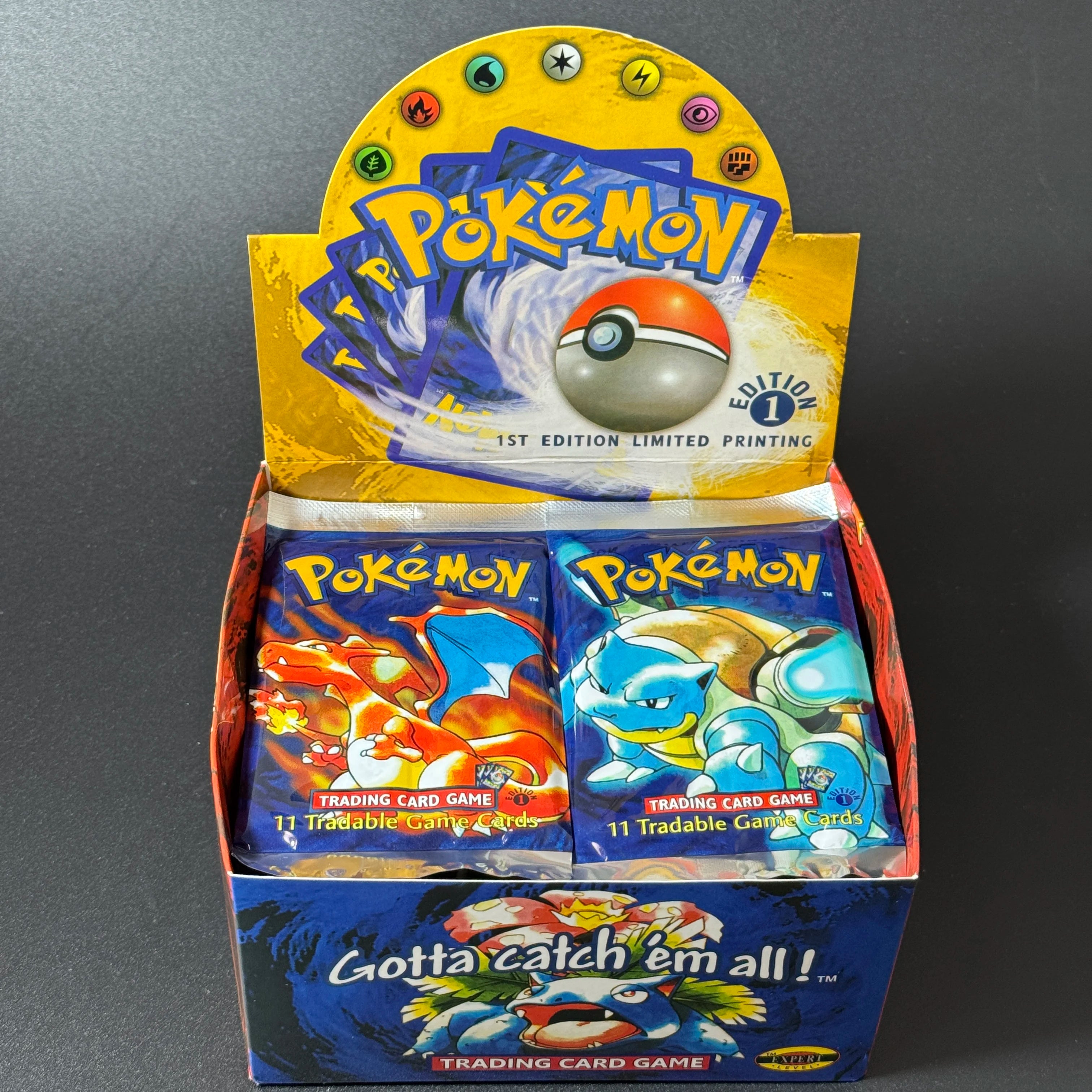 Pokemon Base Set Booster Packs PTCG English Classic 1st Old Edition Proxy Charizrd Blastoise Venusaur Collectible Toy Gift Cards