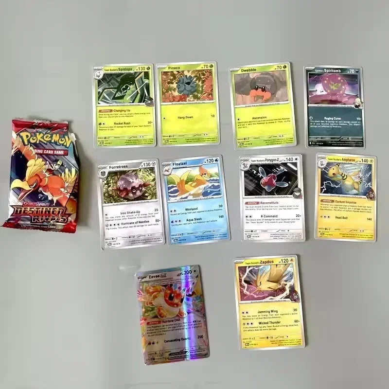 Pokemon Card V10 Booster Bundle Destined Rivals Prismatic Evolutions Scarlet Violet 151 English Booster Transaction Cards Gifts