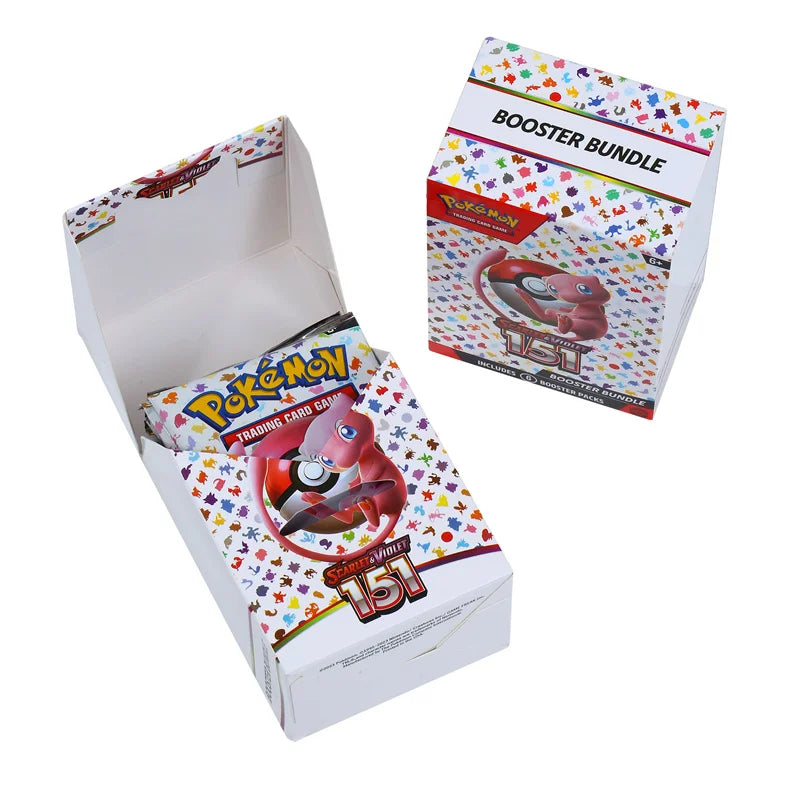 Poke  mon Card V10 Booster Bundle Destined Rivals Prismatic Evolutions Scarlet Violet 151 English ME02 Booster Cards Gifts--