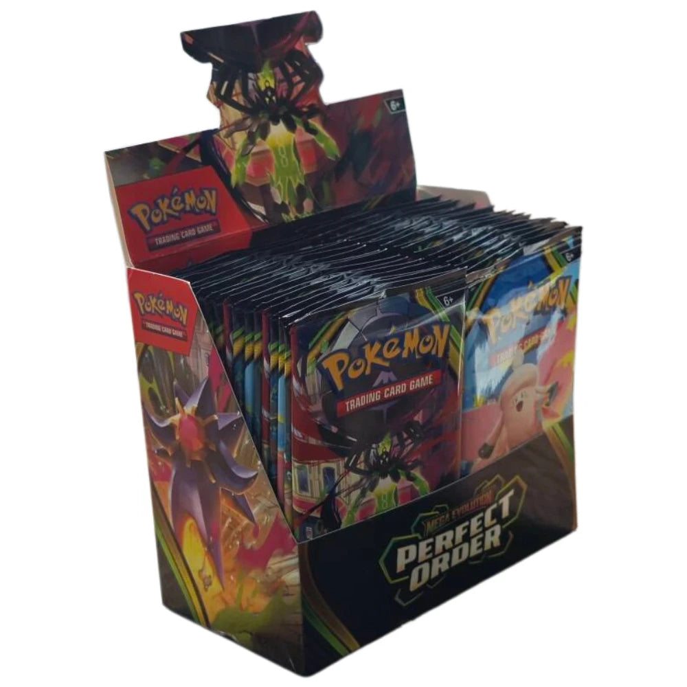 Pokemon Mega Evolution PERFECT ORDER Series Booster Box Bundle Rare Holo Trading Cards Collectible Set for Pokemon TCG Players