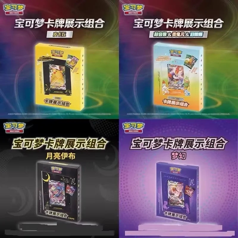 Hot Sale 100% Genuine Pokemon Trading Cards Game Ptcg Chinese Card Book Gift Box Cards Exhibit Combination Full Range Toy Gift