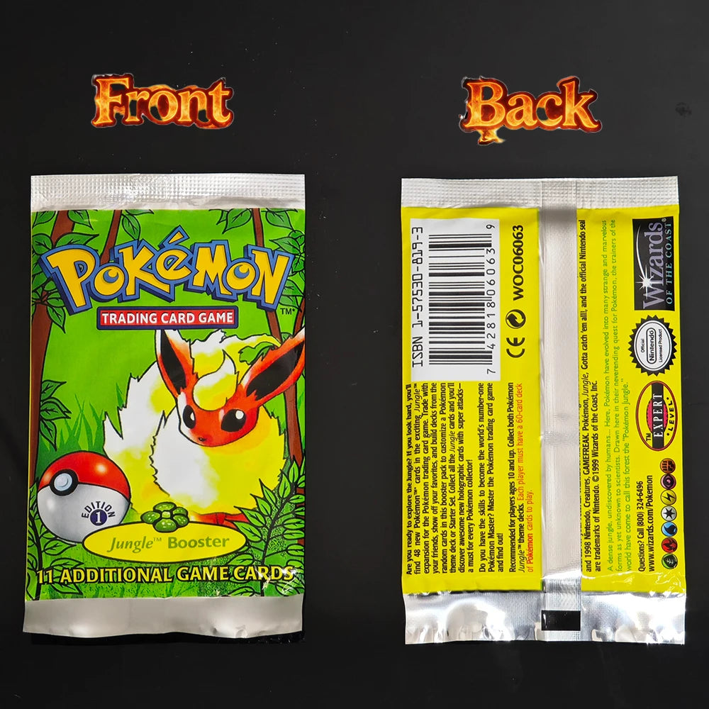 Pokemon Cards 36Packs 1ST Edition Classic Base Set Proxy Cards PKM Games Board Games Whole Set Card Collection Toys Gifts New