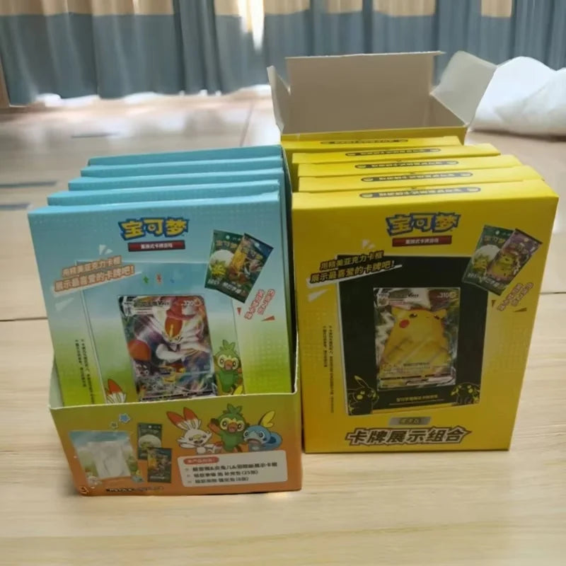 Hot Sale 100% Genuine Pokemon Trading Cards Game Ptcg Chinese Card Book Gift Box Cards Exhibit Combination Full Range Toy Gift