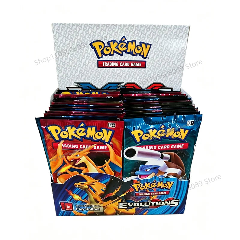English 360pcs Pokemon Cards Evolutions Booster Box Trading Card Game TCG Children Collectible Pokemon Cards Toy For Boys Gifts