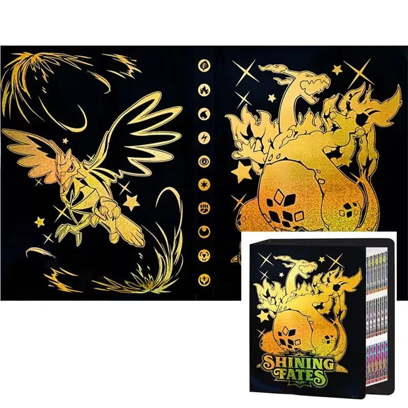 Pokemon TCG Card Album 9 Pocket 540 Cards Large Capacity Zipper Binder Storage Pikachu Charizard Collection Organizer Gift