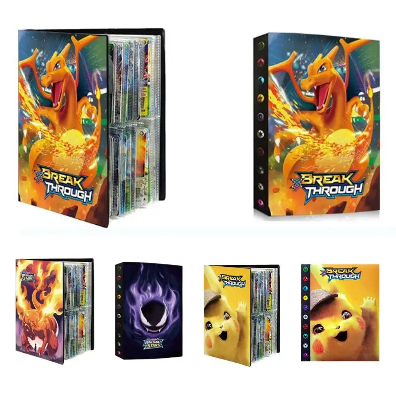Pokemon Charizard Cards Album Book 240PCS Pok é mon Game Card Album VMAX GX EX Holder Collection Binder Folder Gift Toy Party