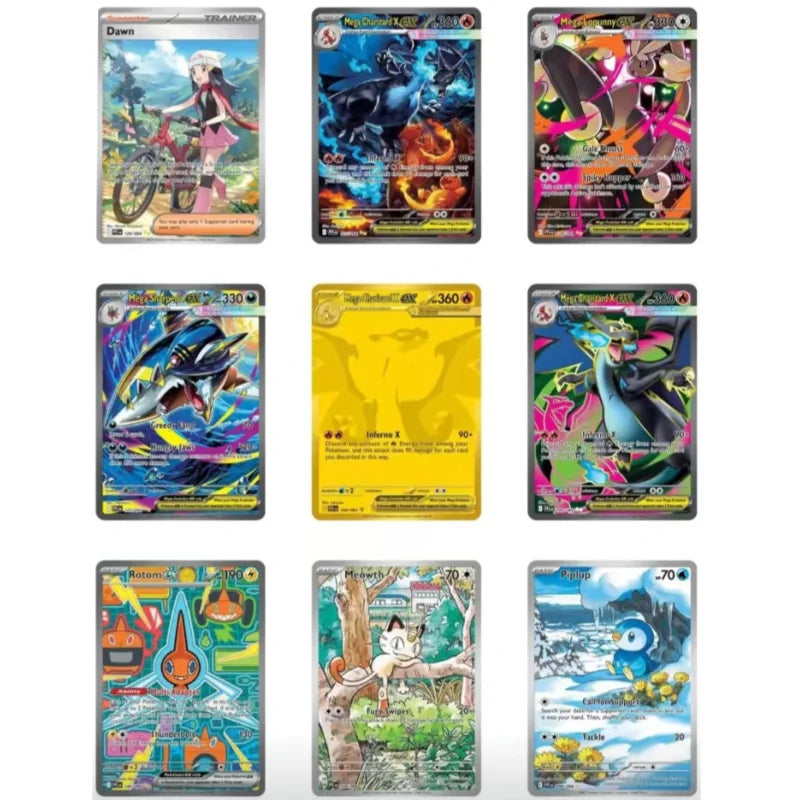 Poke  mon Card V10 Booster Bundle Destined Rivals Prismatic Evolutions Scarlet Violet 151 English ME02 Booster Cards Gifts--