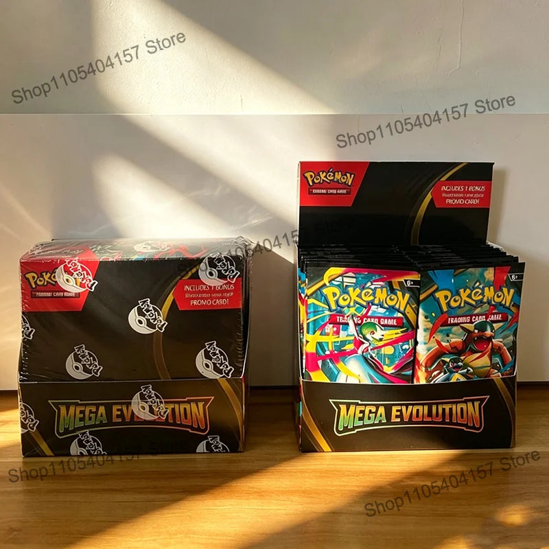 Pokemon Cards TCG Mega Evolution Booster Packs 360pcs English Trading Cards Game Collection Toys Kids Gift