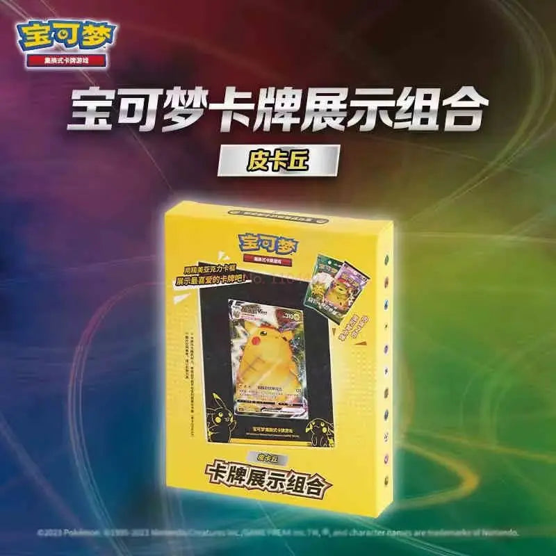 Hot Sale 100% Genuine Pokemon Trading Cards Game Ptcg Chinese Card Book Gift Box Cards Exhibit Combination Full Range Toy Gift