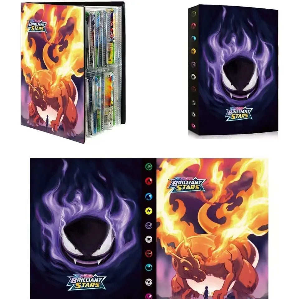 Pokemon Charizard Cards Album Book 240PCS Pok é mon Game Card Album VMAX GX EX Holder Collection Binder Folder Gift Toy Party