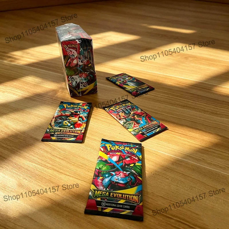 Pokemon Cards TCG Mega Evolution Booster Packs 360pcs English Trading Cards Game Collection Toys Kids Gift