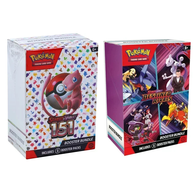 HOT Pokemon Card v10 Booster bundle Destined Rivals Prismatic Evolutions Scarlet Violet 151 English ME02 Booster Cards Gifts--