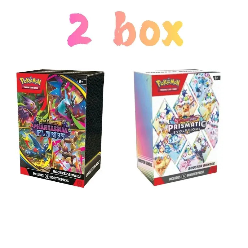 Poke  mon Card V10 Booster Bundle Destined Rivals Prismatic Evolutions Scarlet Violet 151 English ME02 Booster Cards Gifts--