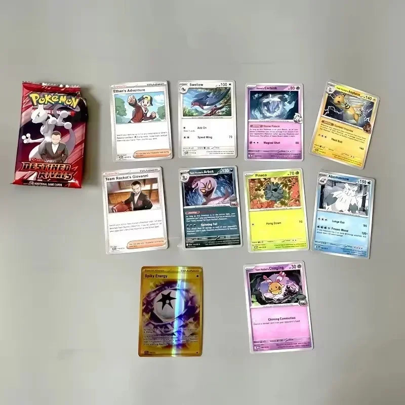 Pokemon Card V10 Booster Bundle Destined Rivals Prismatic Evolutions Scarlet Violet 151 English Booster Transaction Cards Gifts