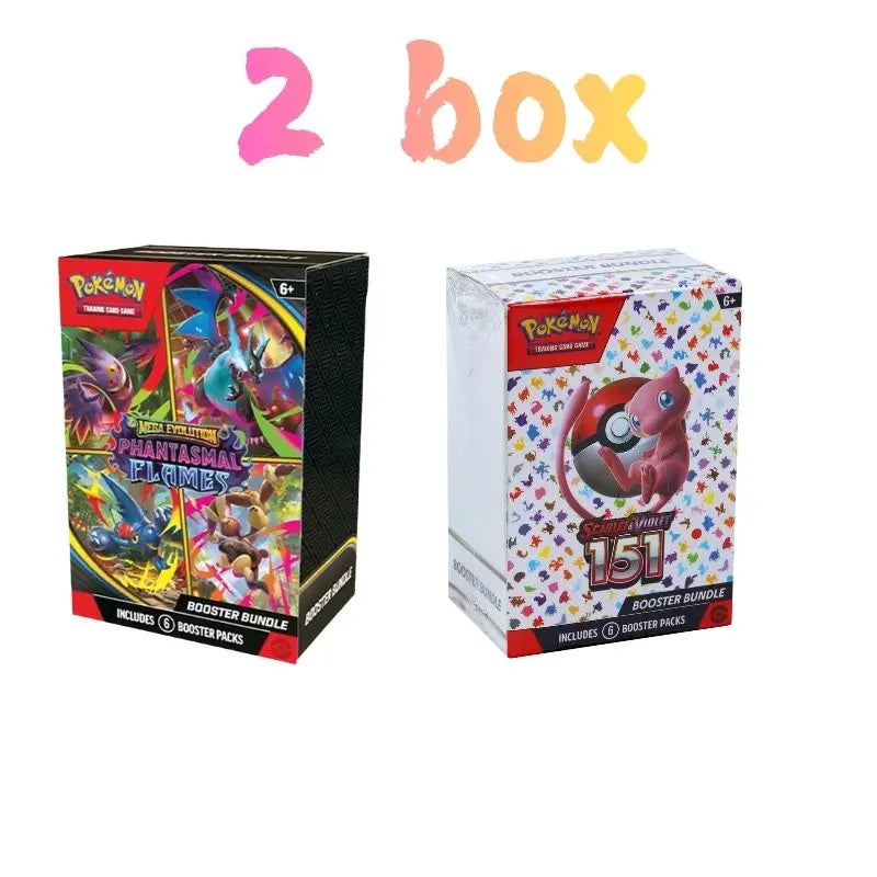 Poke  mon Card V10 Booster Bundle Destined Rivals Prismatic Evolutions Scarlet Violet 151 English ME02 Booster Cards Gifts--