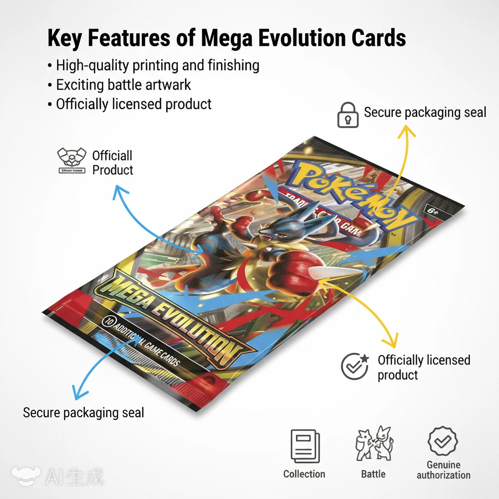 popular  Pokemon Trading Card PTCG English Version ME01 MEGA EVOLUTION Booster Box ETB Cards