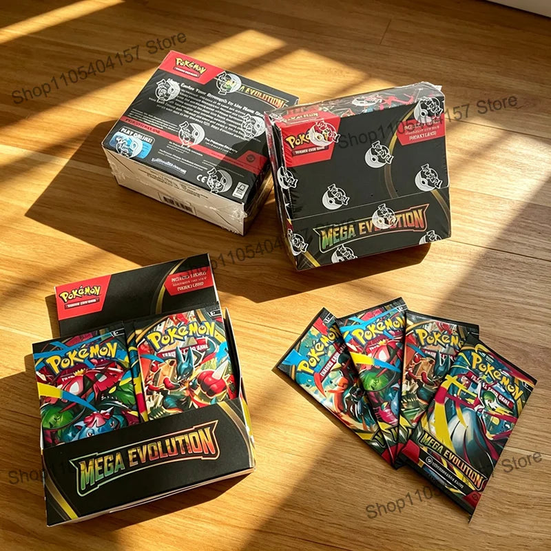 Pokemon Cards TCG Mega Evolution Booster Packs 360pcs English Trading Cards Game Collection Toys Kids Gift