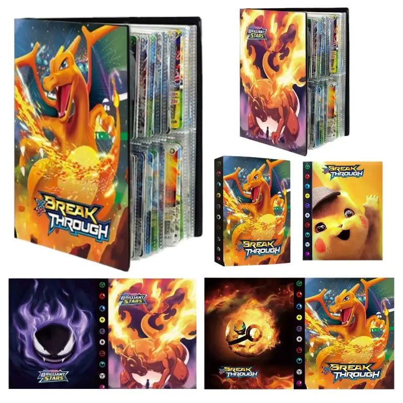 Pokemon Charizard Cards Album Book 240PCS Pok é mon Game Card Album VMAX GX EX Holder Collection Binder Folder Gift Toy Party