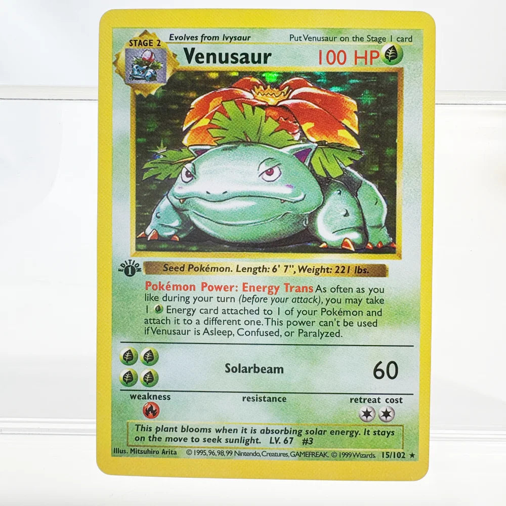 Pokemon Single Proxy Cards 1996 1st Edition Charizard Venusaur Blastoise Hobbies Collectibles Game Collection PTCG Anime Cards