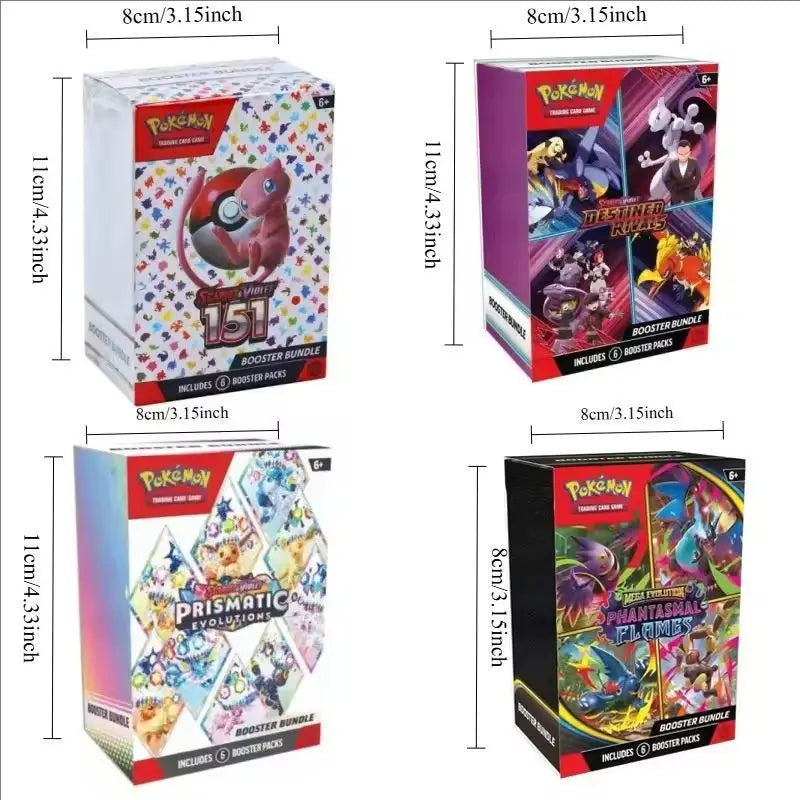 Pokemon Card V10 Booster Bundle Destined Rivals Prismatic Evolutions Scarlet Violet 151 English Booster Transaction Cards Gifts