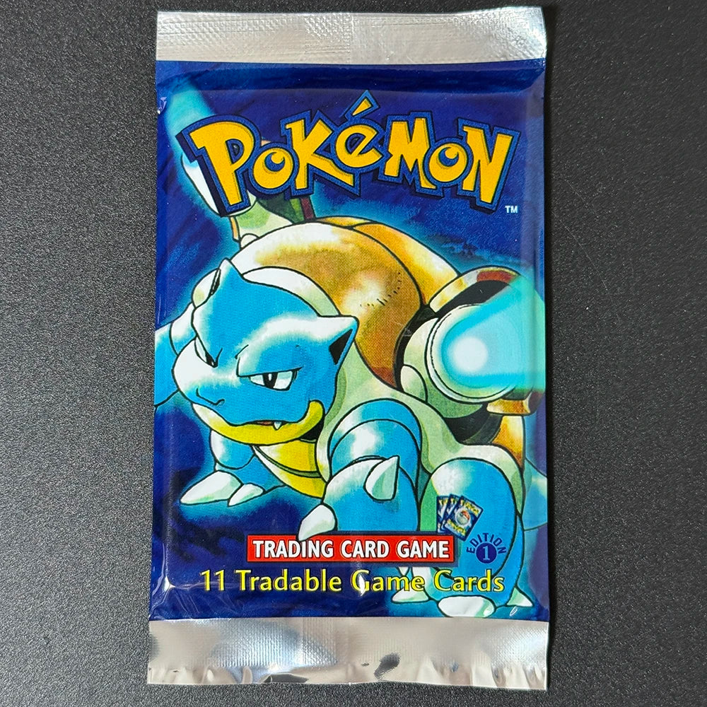 Pokemon Base Set Booster Packs PTCG English Classic 1st Old Edition Proxy Charizrd Blastoise Venusaur Collectible Toy Gift Cards