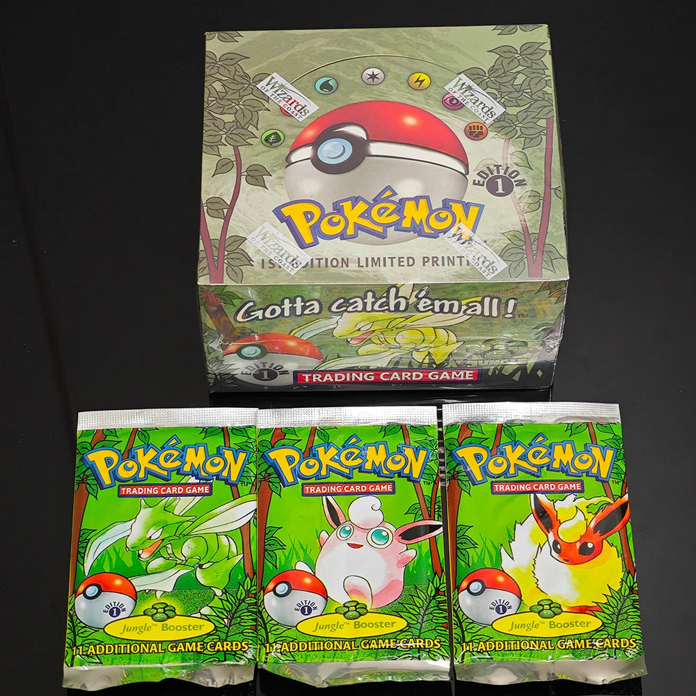 Pokemon Cards 36Packs 1ST Edition Classic Base Set Proxy Cards PKM Games Board Games Whole Set Card Collection Toys Gifts New