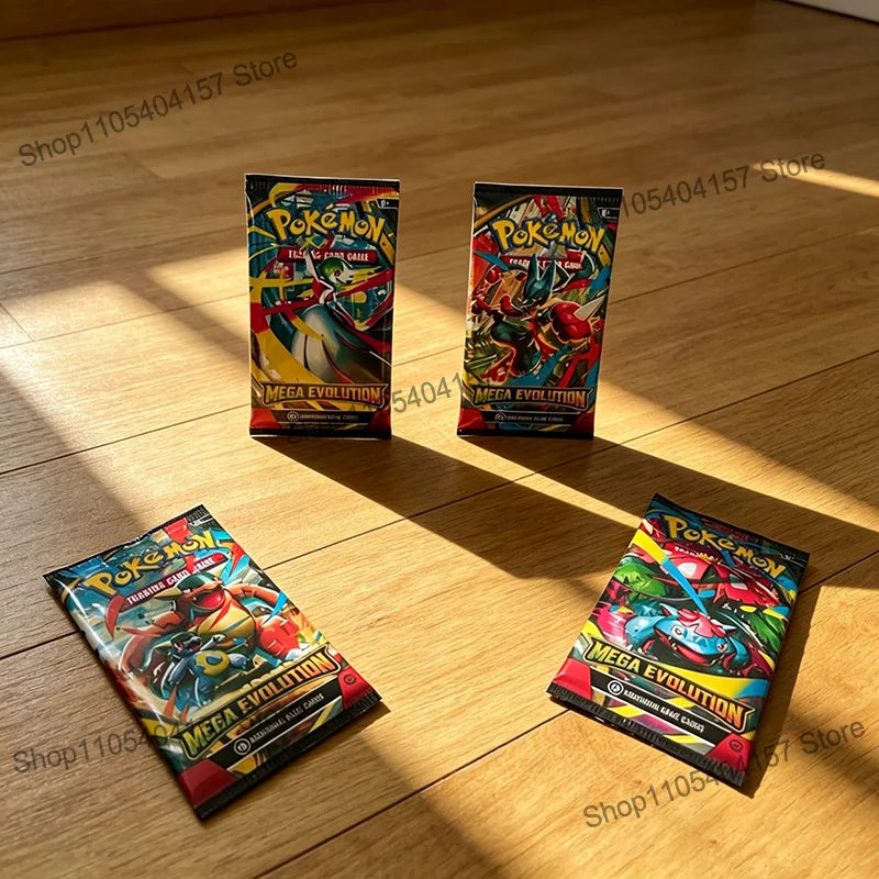 Pokemon Cards TCG Mega Evolution Booster Packs 360pcs English Trading Cards Game Collection Toys Kids Gift