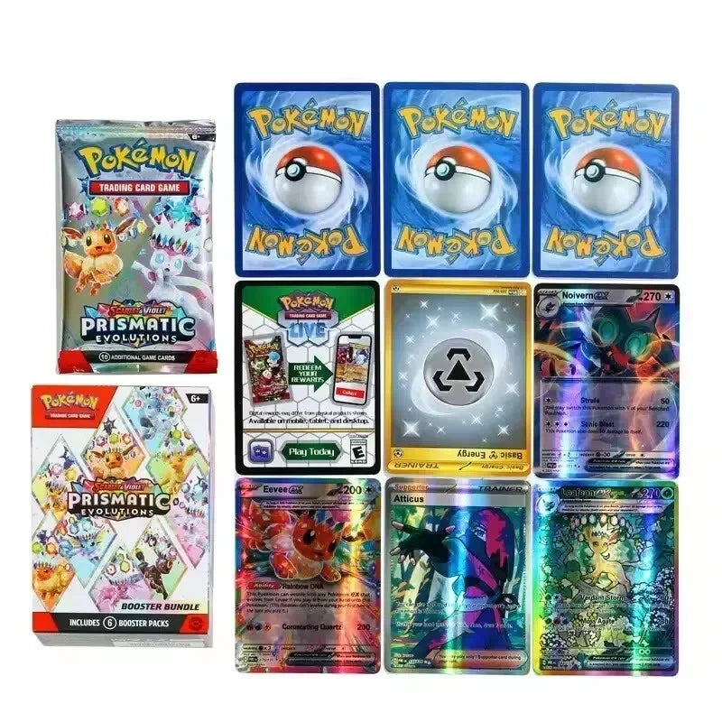Pokemon Card V10 Booster Bundle Destined Rivals Prismatic Evolutions Scarlet Violet 151 English Booster Transaction Cards Gifts