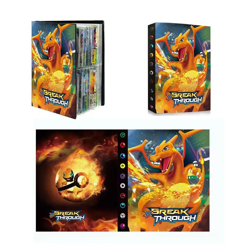Pokemon Charizard Cards Album Book 240PCS Pok é mon Game Card Album VMAX GX EX Holder Collection Binder Folder Gift Toy Party