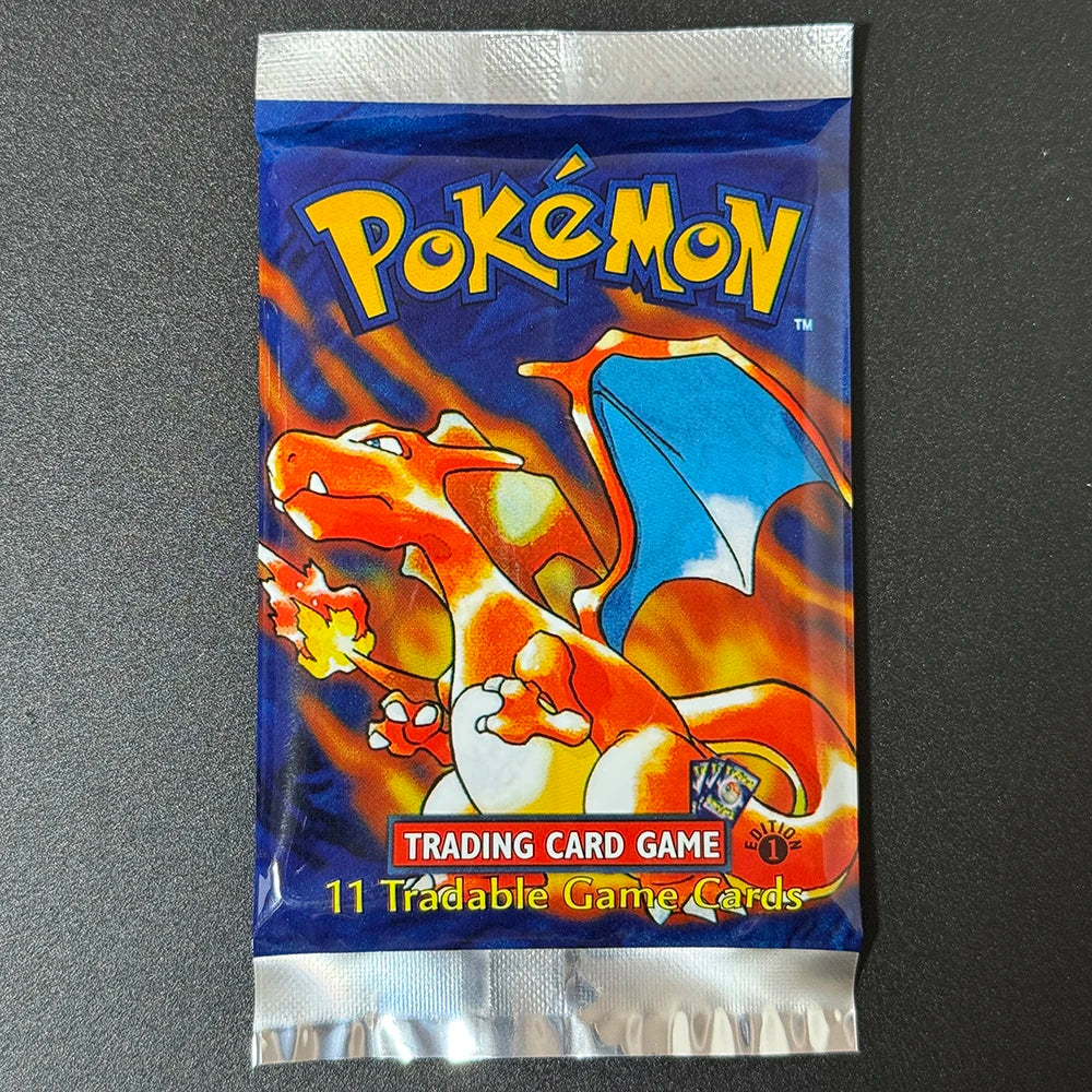 Pokemon Base Set Booster Packs PTCG English Classic 1st Old Edition Proxy Charizrd Blastoise Venusaur Collectible Toy Gift Cards