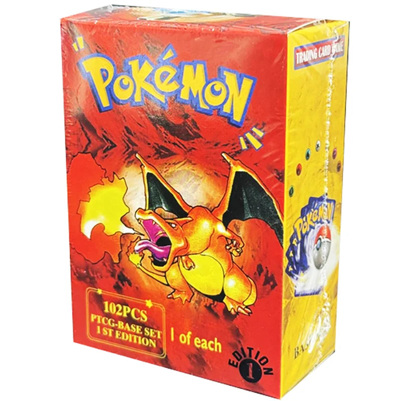 Pokemon Base Set Booster Packs PTCG English Classic 1st Old Edition Proxy Charizrd Blastoise Venusaur Collectible Toy Gift Cards