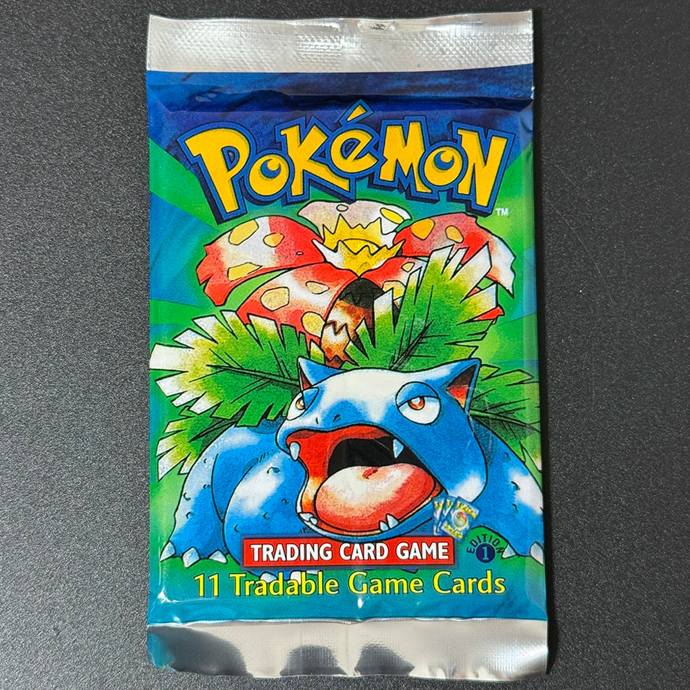 Pokemon Base Set Booster Packs PTCG English Classic 1st Old Edition Proxy Charizrd Blastoise Venusaur Collectible Toy Gift Cards