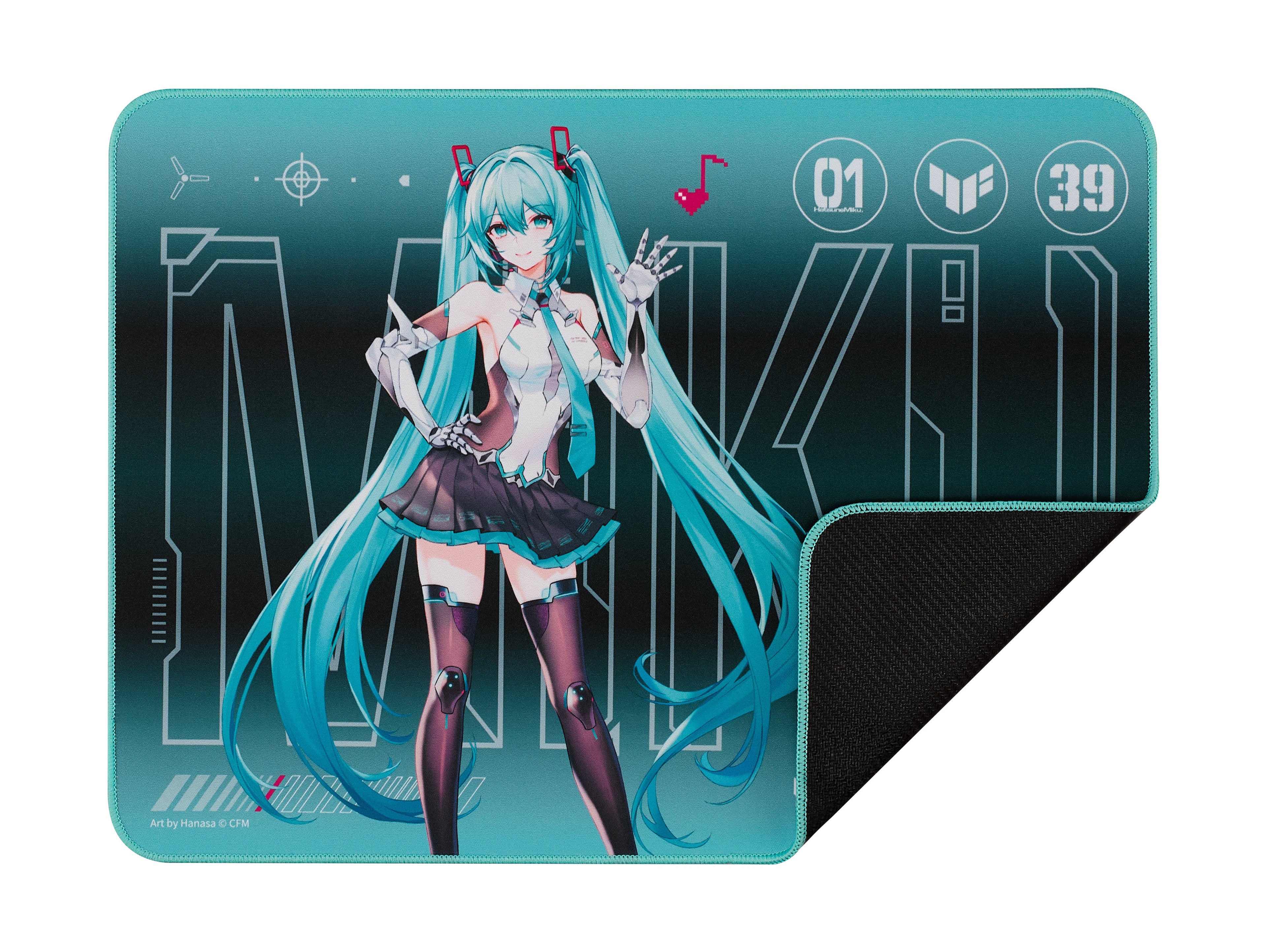ASUS TUF Gaming P1 Hatsune Miku Edition Gaming mouse pad Turquoise