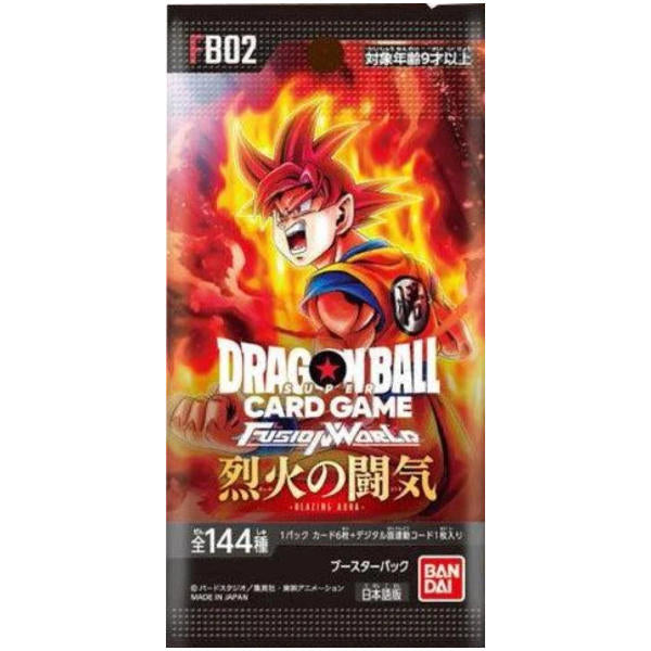 Dragon Ball FB-02 Blazing Aura Booster Box - Japanese