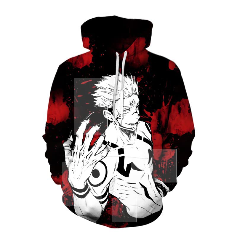 Anime Jujutsu Kaisen Hoodies – Sukuna Cotton Hoodie - King of Curses Anime Apparel