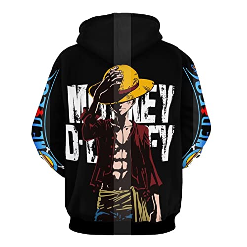 One Piece Monkey D Luffy Cartoon Fan Art Hoodie